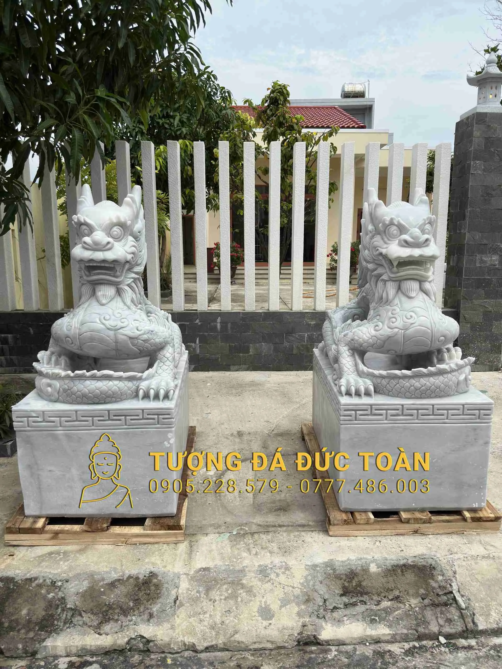 ẤN RỒNG ĐÁ CẨM THẠCH XÁM NGUYÊN KHỐI ĐẸP