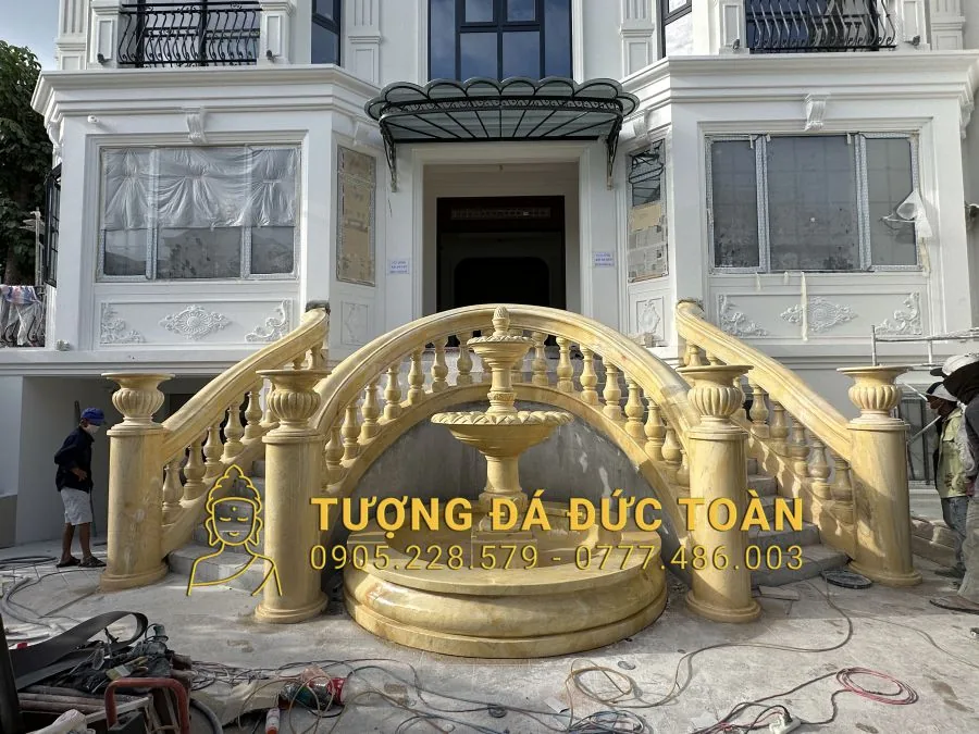 LAN CAN CẦU THANG BẰNG ĐÁ VÀNG TỰ NHIÊN LCD_12