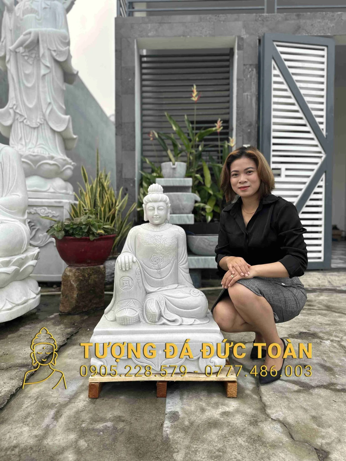 Tượng Bà Chúa Xứ Nương Nương Cao 81cm TPK_12 – Linh Thiêng Và Đại Cát