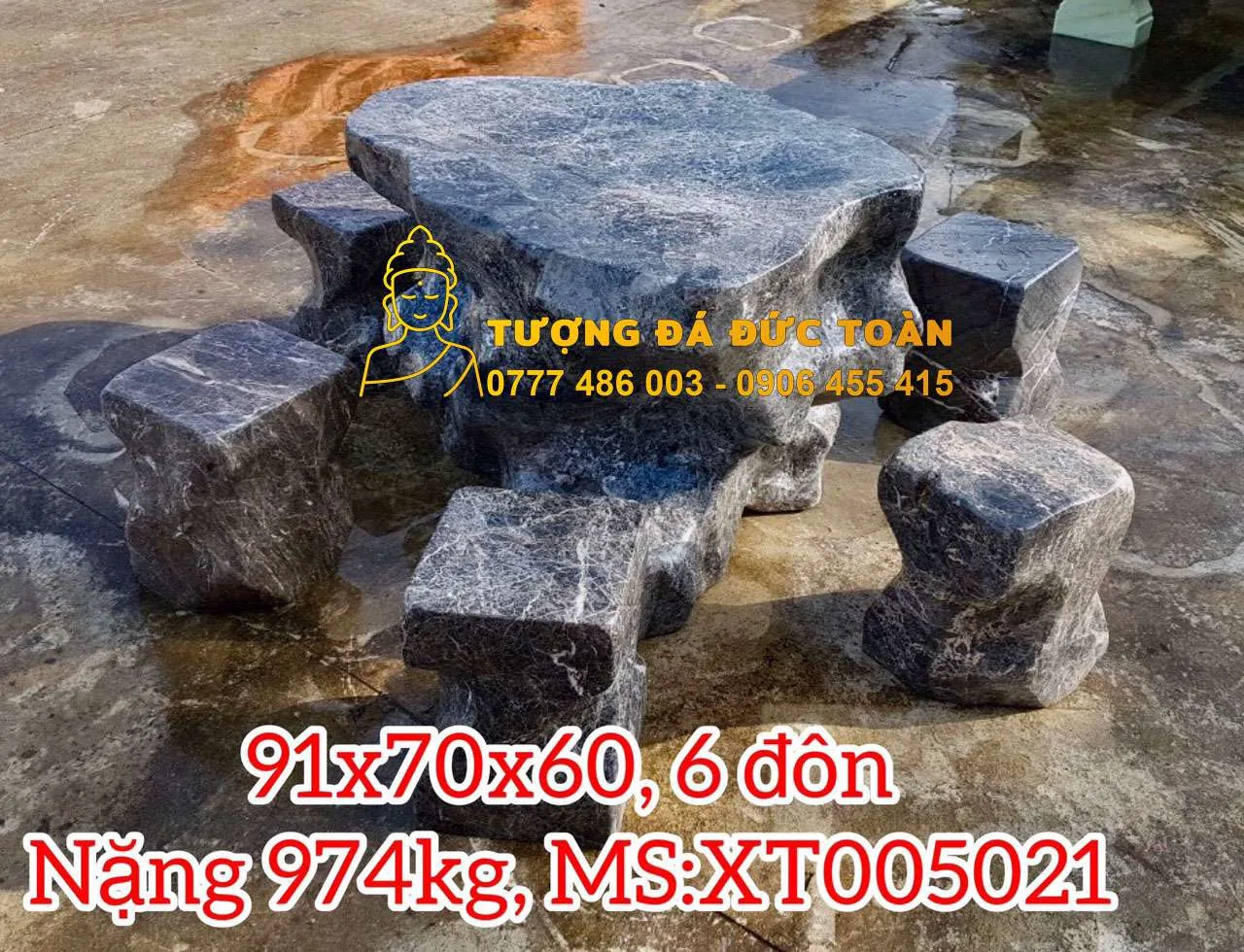 Bàn Ghế Đá Nguyên Khối – Đẳng Cấp Thượng Lưu & Vẻ Đẹp Trường Tồn
