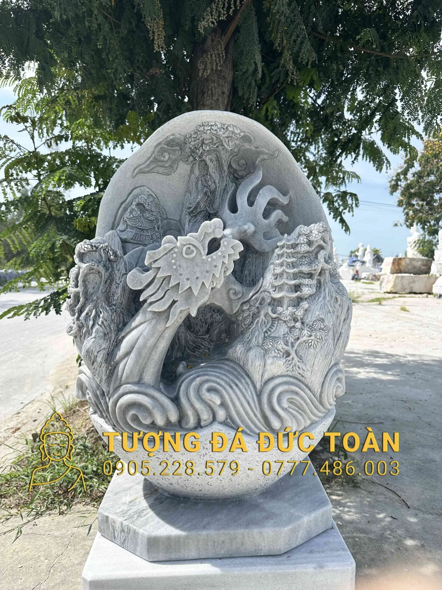 Tượng Rồng Đá Nghệ Thuật – Biểu Tượng TP Đà Nẵng NT_76 – Uy Nghiêm, Trấn Trạch, Đẳng Cấp
