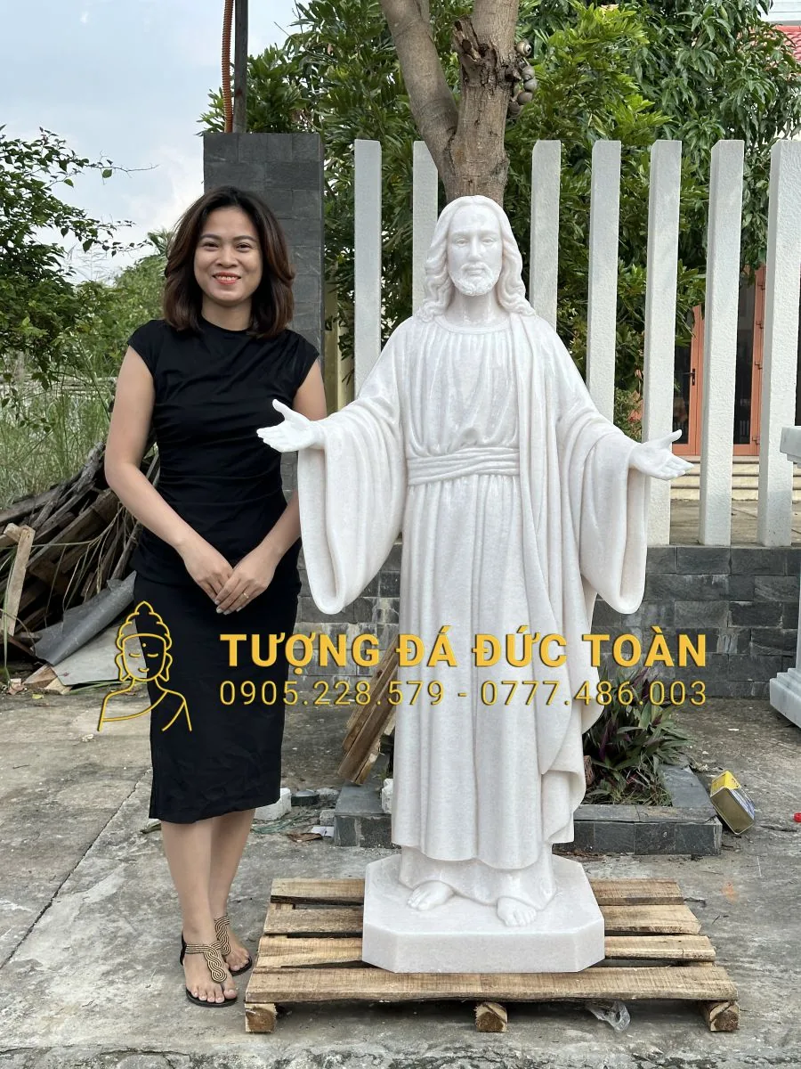 Tượng Chúa Cứu Thế Bằng Đá JS_29 – Uy Nghi, Bao Dung & Trường Tồn