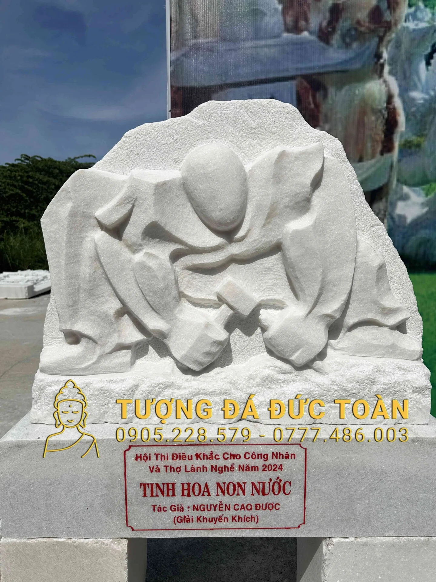 Tượng Nghệ Thuật Người Thợ Điêu Khắc Đá NT_80 – Uy Nghiêm, Tinh Xảo, Giá Tốt