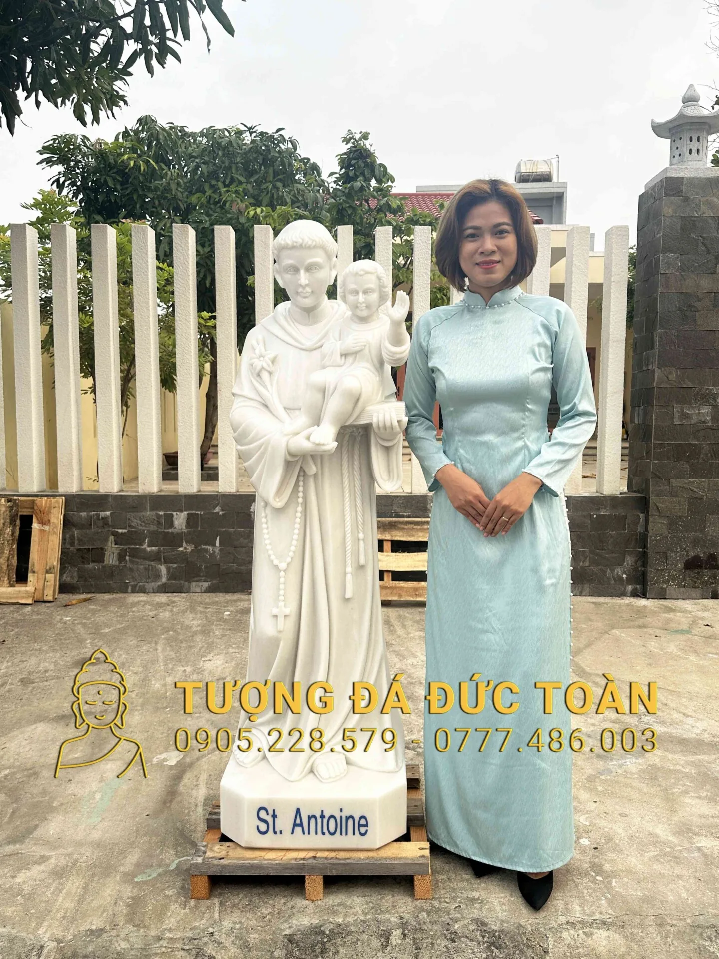 Tượng Thánh Antonie Bồng Chúa Cao 1,5m CGD_18 – Biểu Tượng Của Sự Nhân Hậu Và Phép Màu