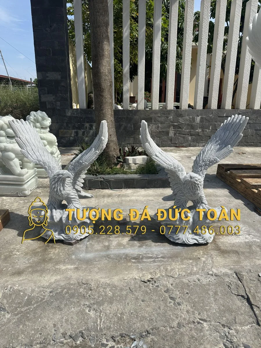 TƯỢNG ĐẠI BÀNG ĐÁ CẨM THẠCH XÁM DB_22