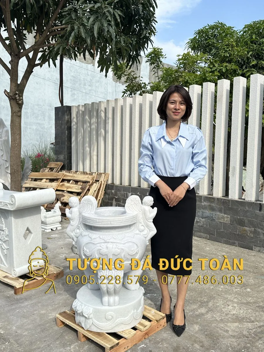 Lư Hương Công Giáo Bằng Đá LH_23 – Sự Uy Nghiêm Trong Phụng Vụ & Trường Tồn Đức Tin