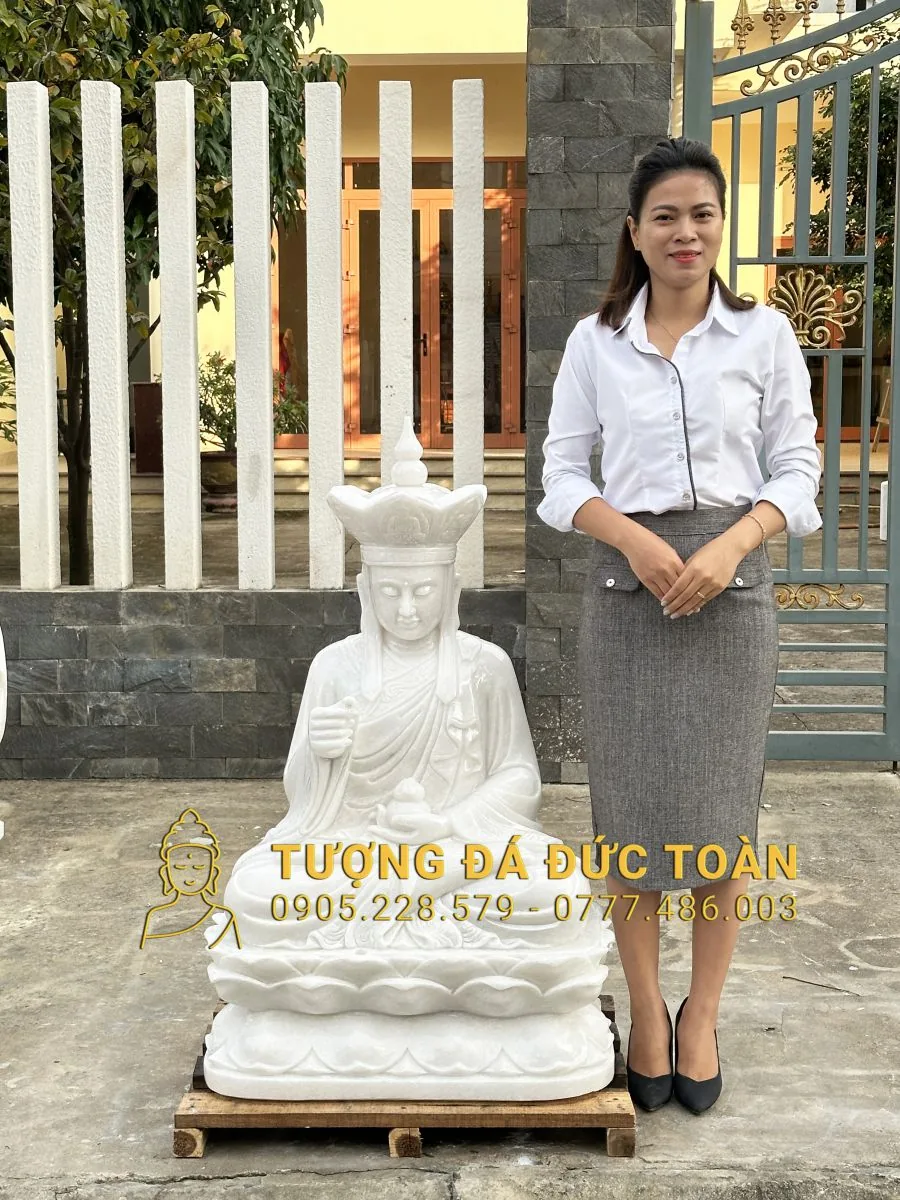 TƯỢNG PHẬT ĐỊA TẠNG BỒ TÁT NGỒI CAO 1,2M DT_31