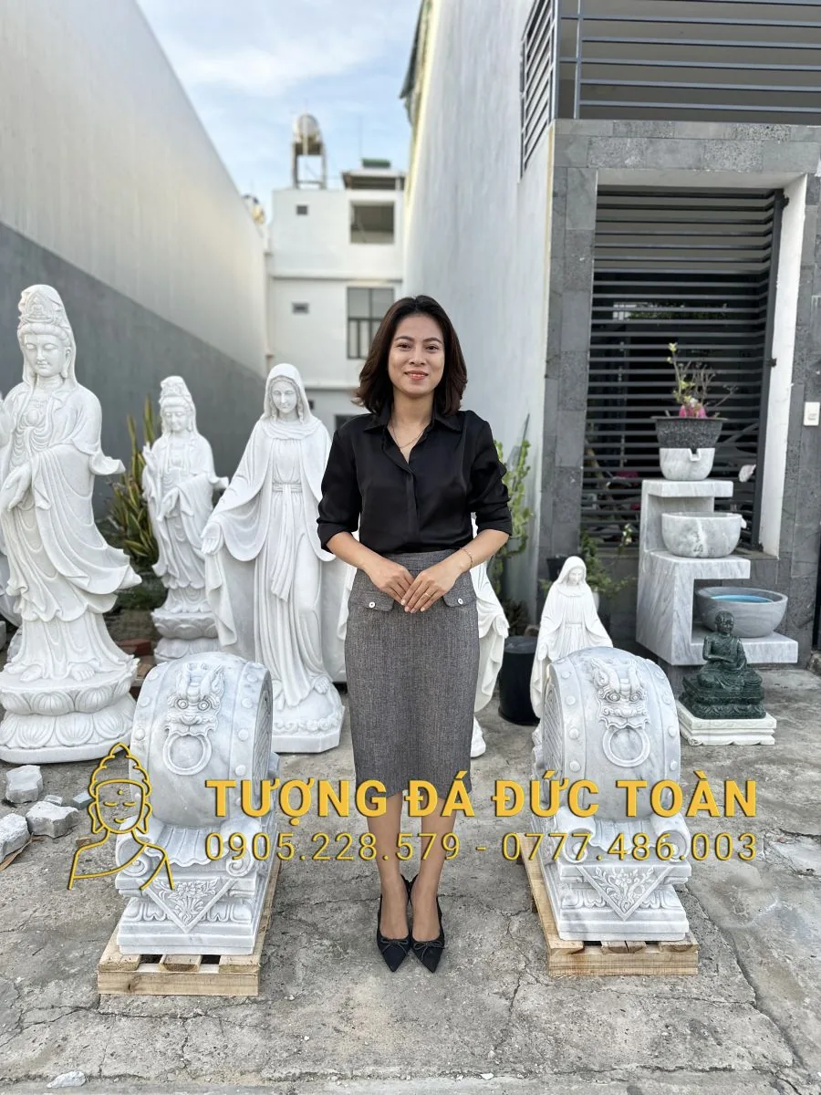 TƯỢNG TRỐNG KỲ LÂN ĐÁ XÁM KL_23