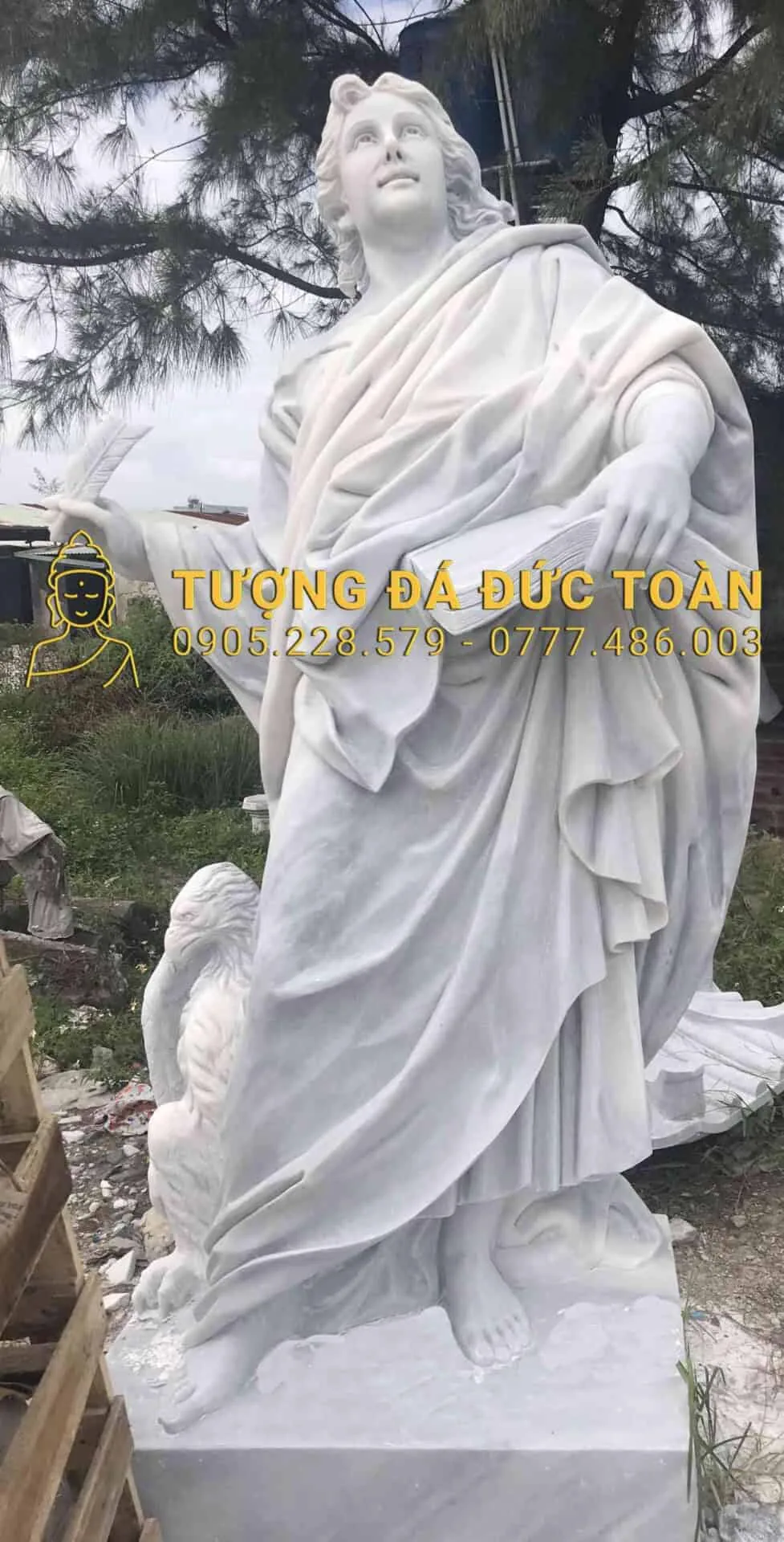 Bộ Tượng 12 Thánh Tông Đồ – Thánh Gioan Tông Đồ TTD_08: Biểu Tượng Của Tình Yêu Và Sự Sâu Nhiệm