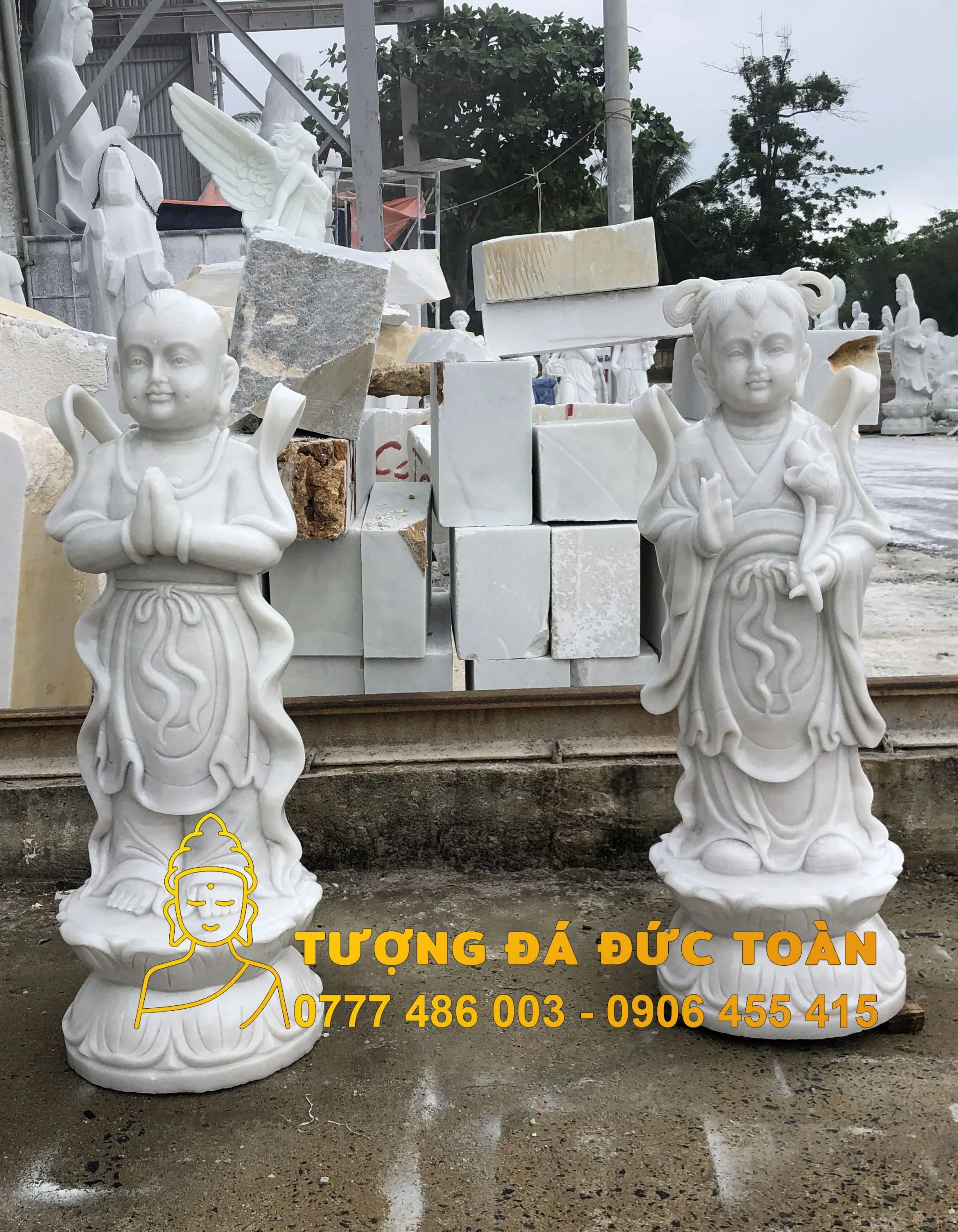 Tượng Tiên Đồng Ngọc Nữ đá non nước đẹp