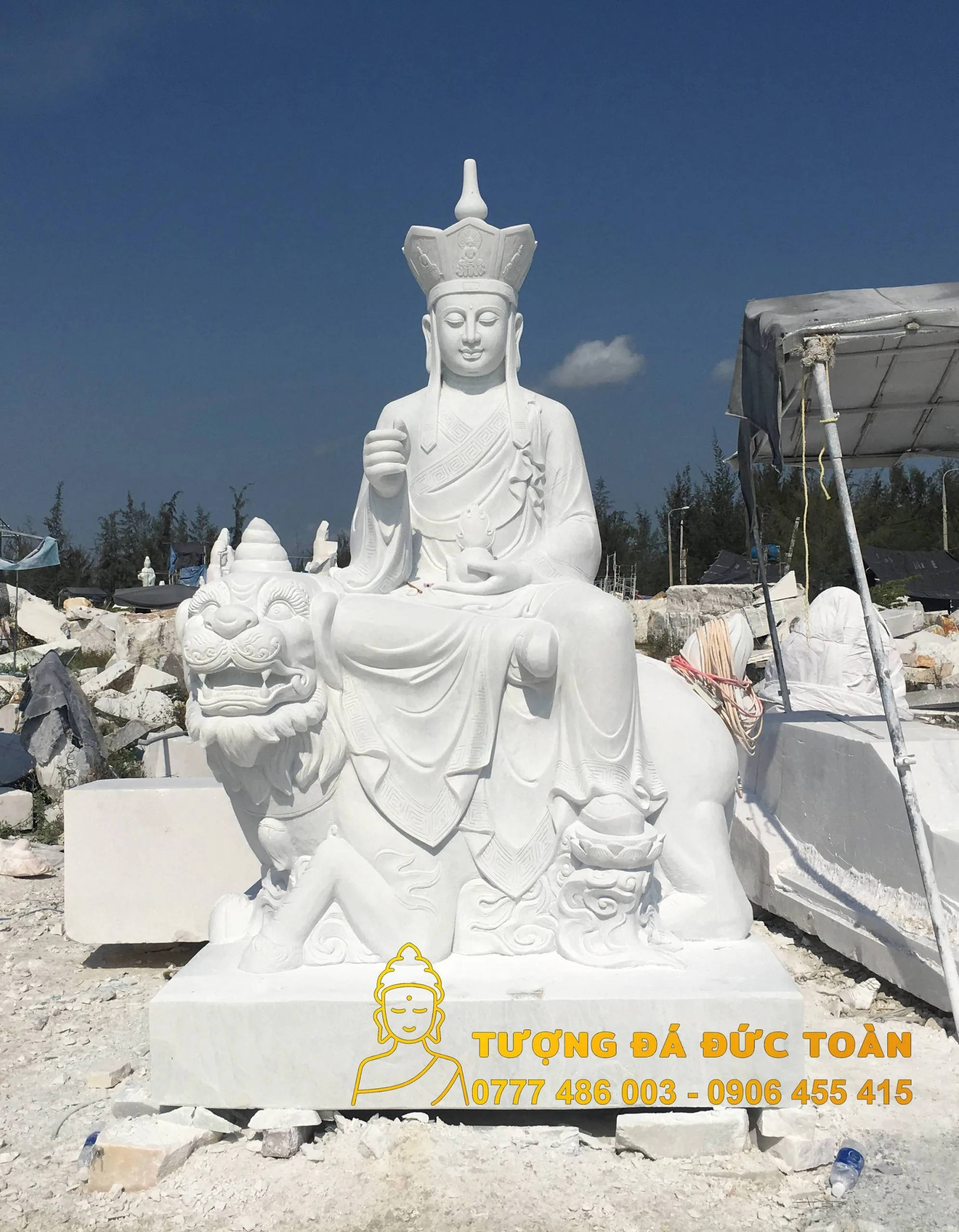 Tượng Địa Tạng Vương Bồ Tát cưỡi Đề Thính