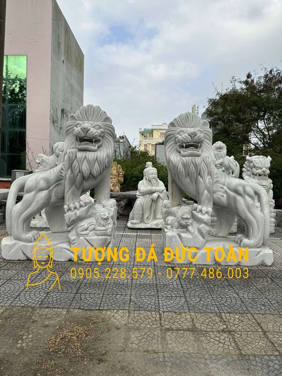 Tượng Sư Tử Đá Cõng Con Trên Lưng: Biểu Tượng Mẫu Tử, Kế Thừa & Hưng Gia