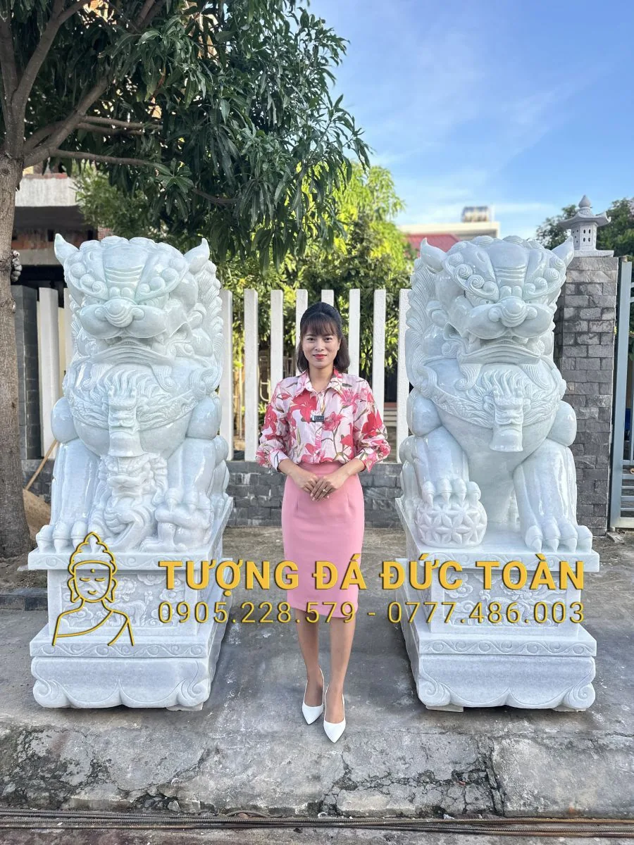 TƯỢNG KỲ LÂN ĐÁ CAO 1,9M VỀ LONG AN KL_21