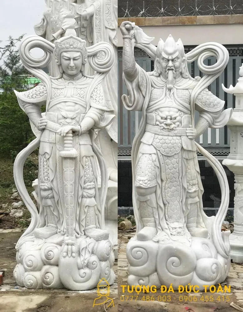 Tượng Tiêu Diện Hộ Pháp Đá Nguyên Khối Đẹp