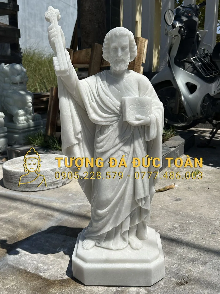 TƯỢNG THÁNH GIUSE CẦM CHÌA KHÓA CAO 80CM GS_33