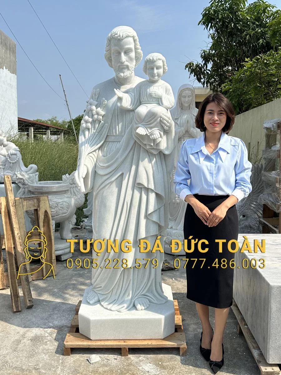 TƯỢNG THÁNH GIUSE BỒNG CHÚA HÀI ĐỒNG CAO 2M GS_ 29
