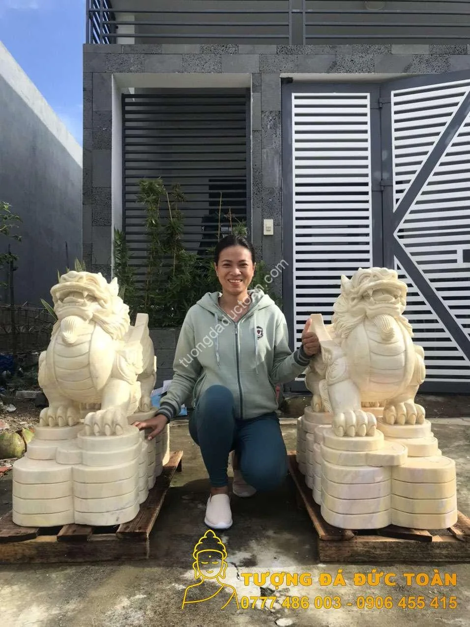 Tỳ Hưu Đá Cẩm Thạch Vàng Nguyên Khối – Tuyệt Phẩm Chiêu Tài & Hưng Vượng Gia Đạo