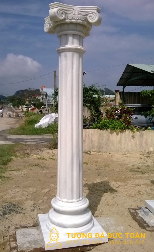 Cột Trụ Đá Cẩm Thạch Trắng - Tượng Đá Đức Toàn