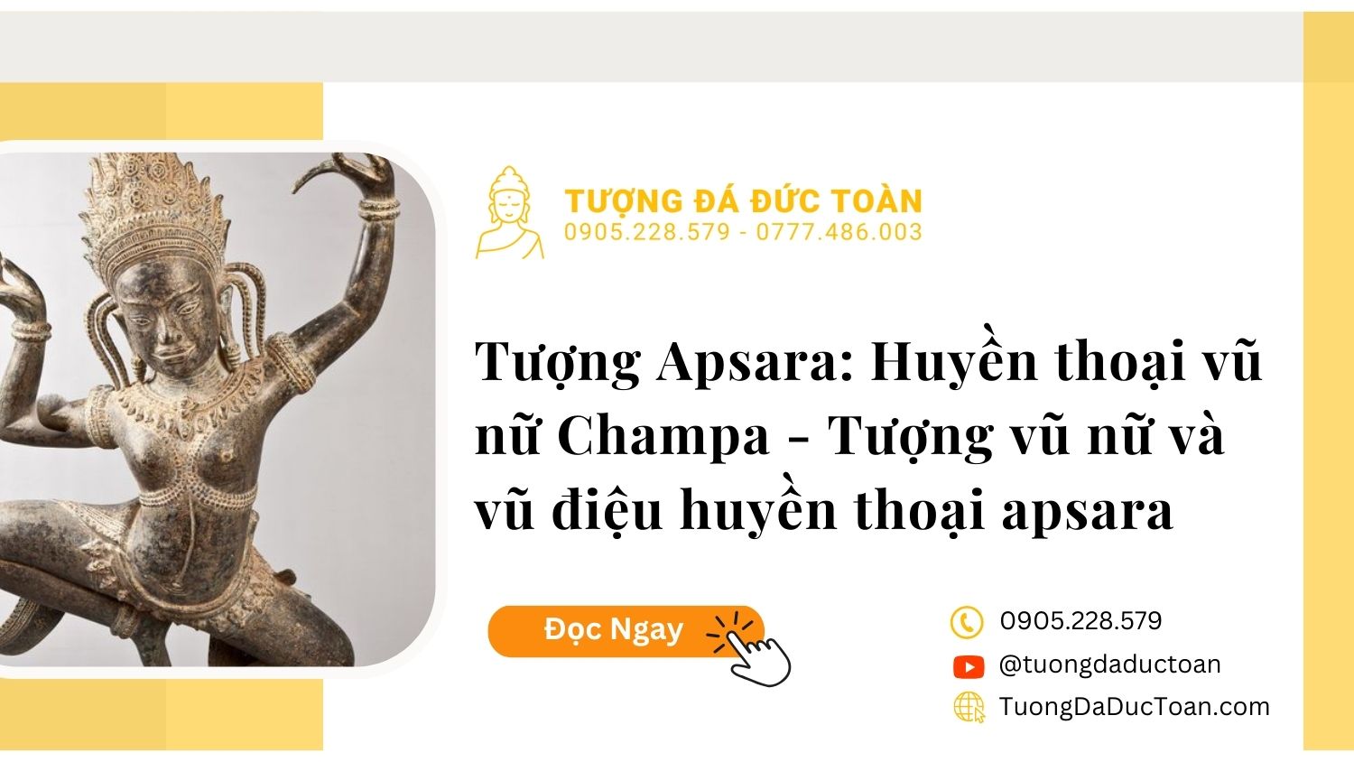 Tượng Apsara: Huyền thoại vũ nữ Champa – Tượng vũ nữ và vũ điệu huyền thoại apsara