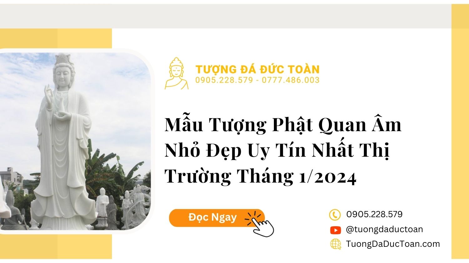 Mẫu Tượng Phật Quan Âm Nhỏ Đẹp Uy Tín Nhất Thị Trường Tháng 1/2024