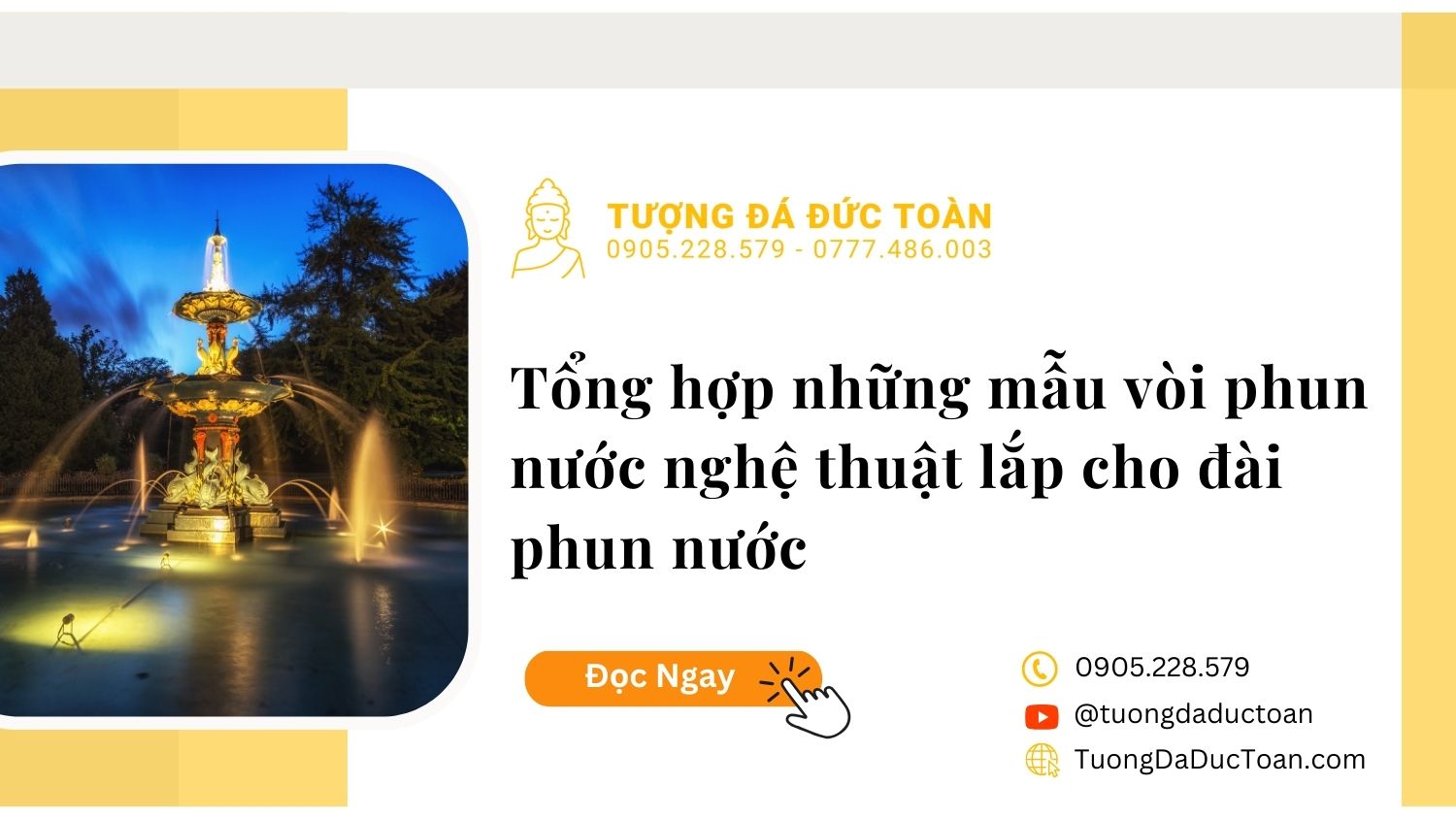 Tổng hợp những mẫu vòi phun nước nghệ thuật lắp cho đài phun nước
