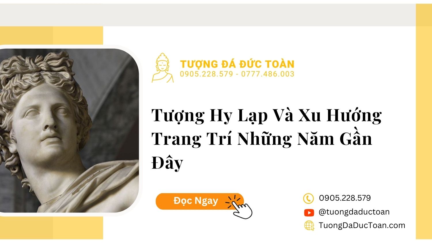 Tượng Hy Lạp và xu hướng trang trí những năm gần đây