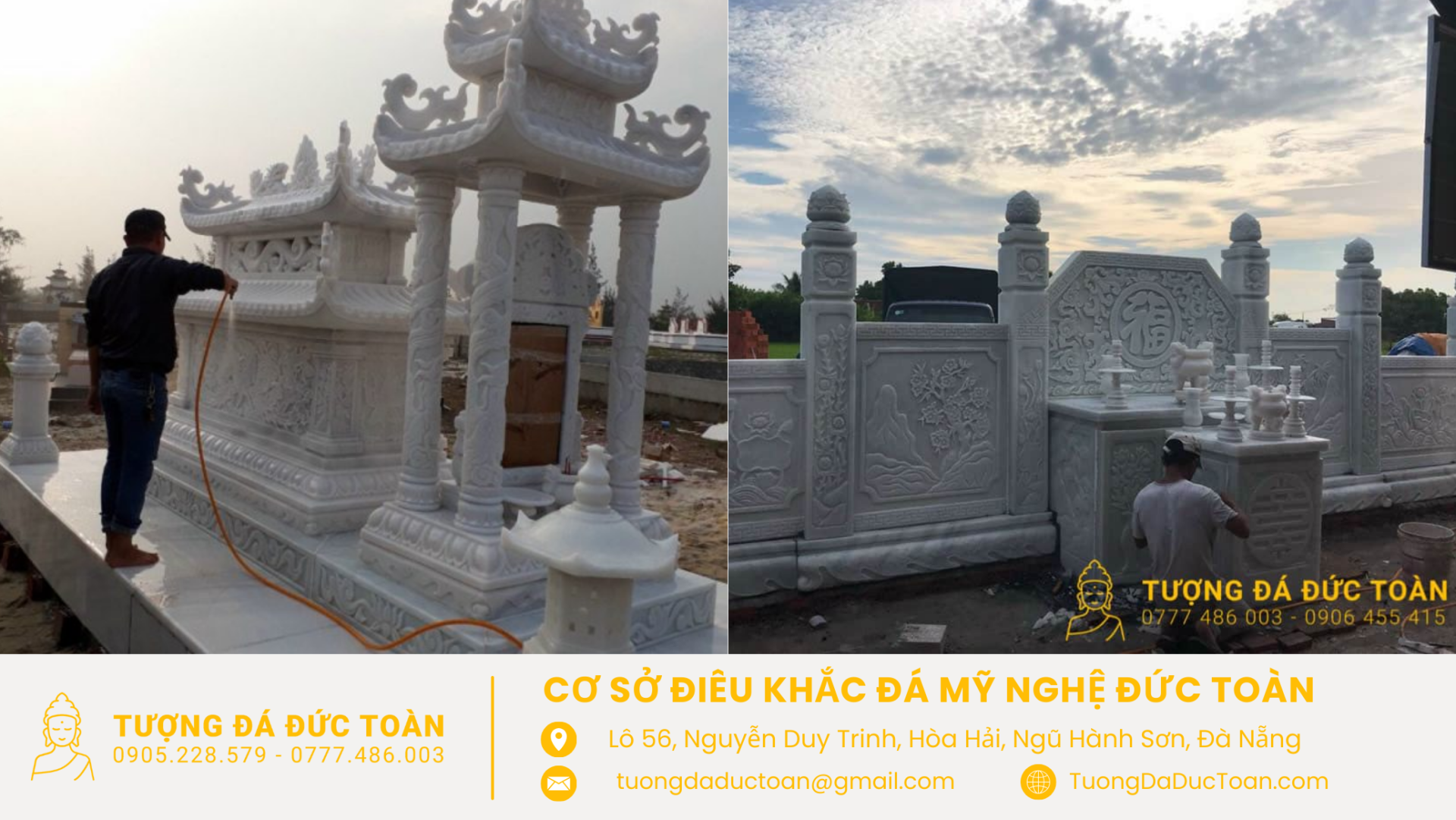 50+ mẫu mộ đá nhập khẩu uy tín - Lăng mộ đá đẹp tại Quảng Ngãi