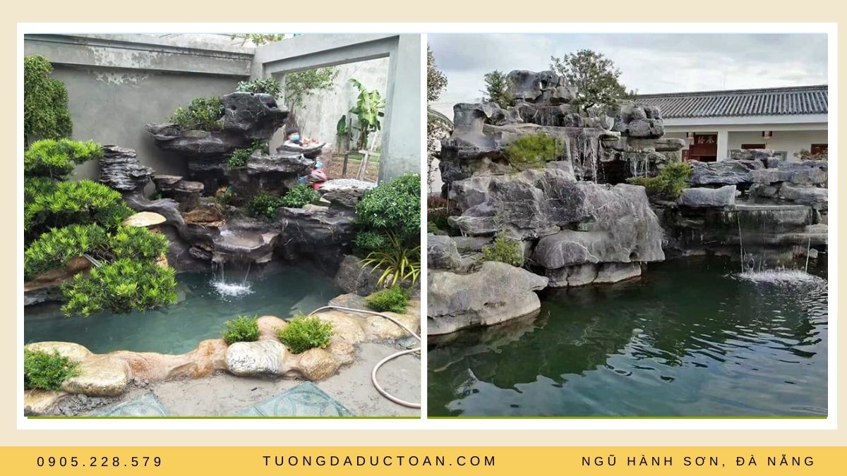Đá lũa trang trí sân vườn
