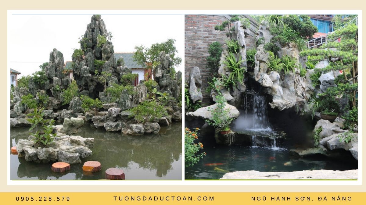 Đá san hô trang trí sân vườn