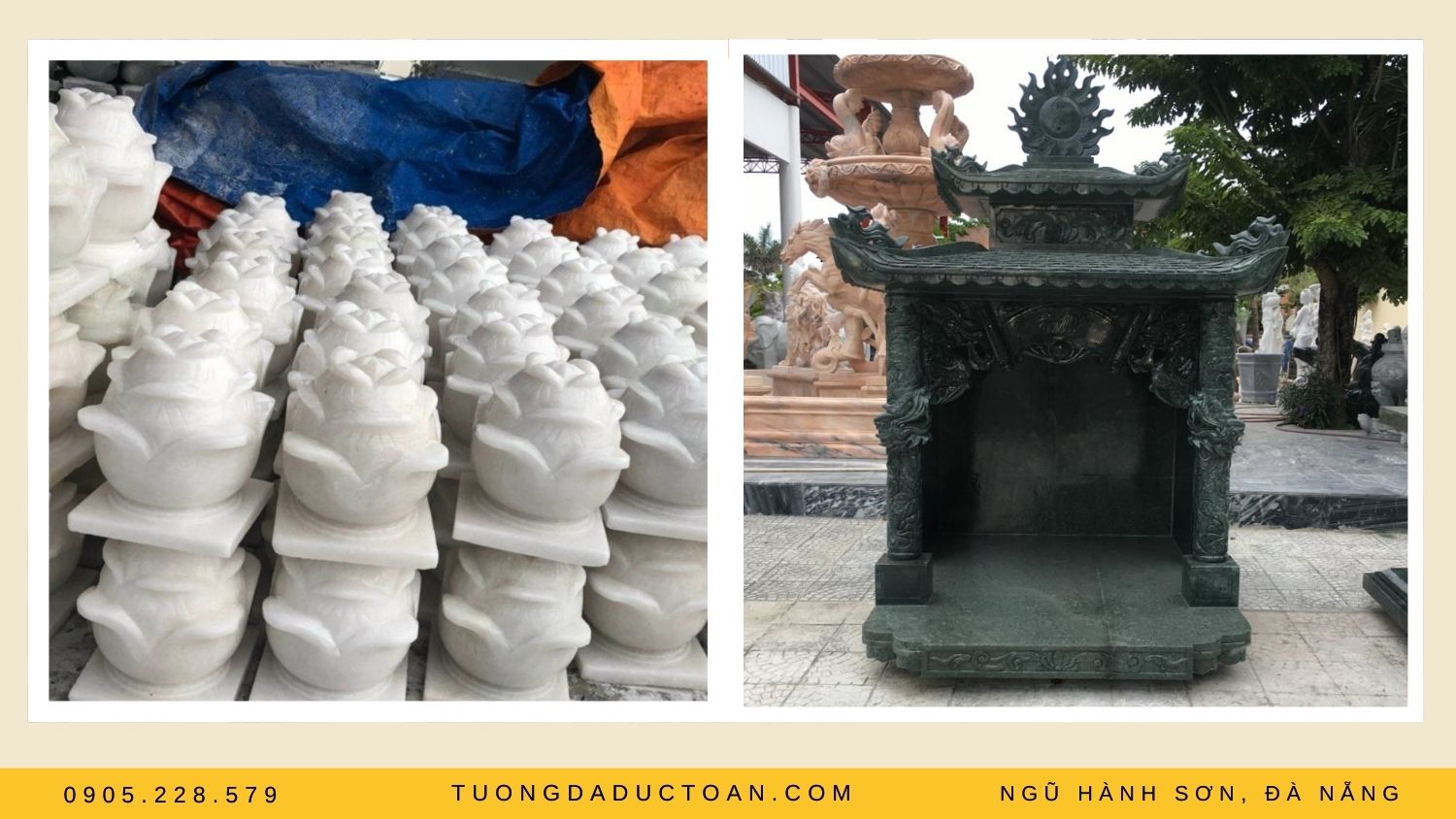 Bông sen đá và khóm thờ đá
