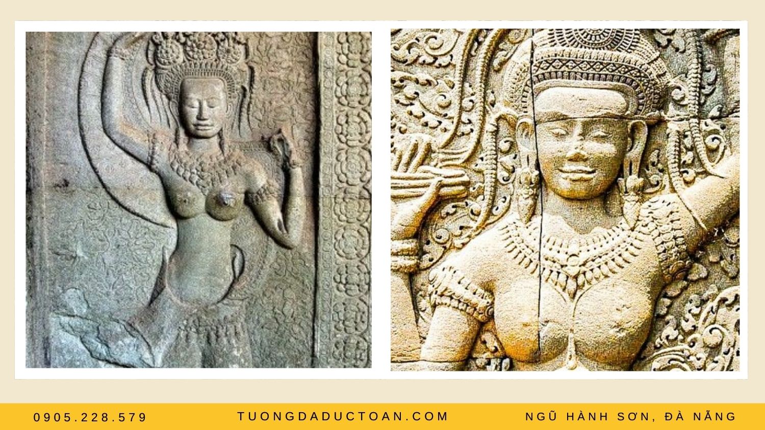 Tượng vũ nữ Apsara đá đẹp