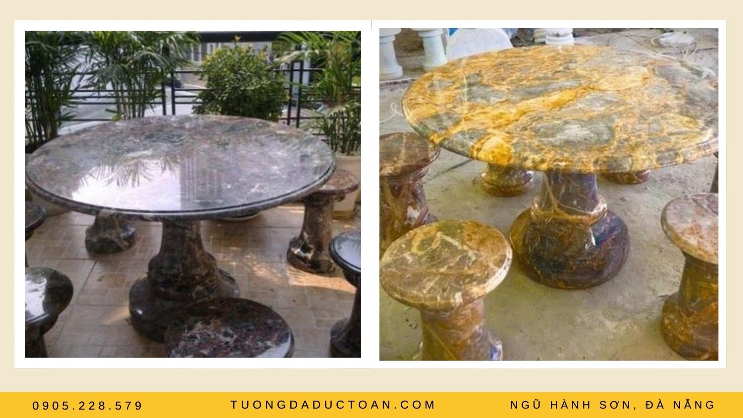 Mẫu bàn ghế đá hoa cương đẹp 