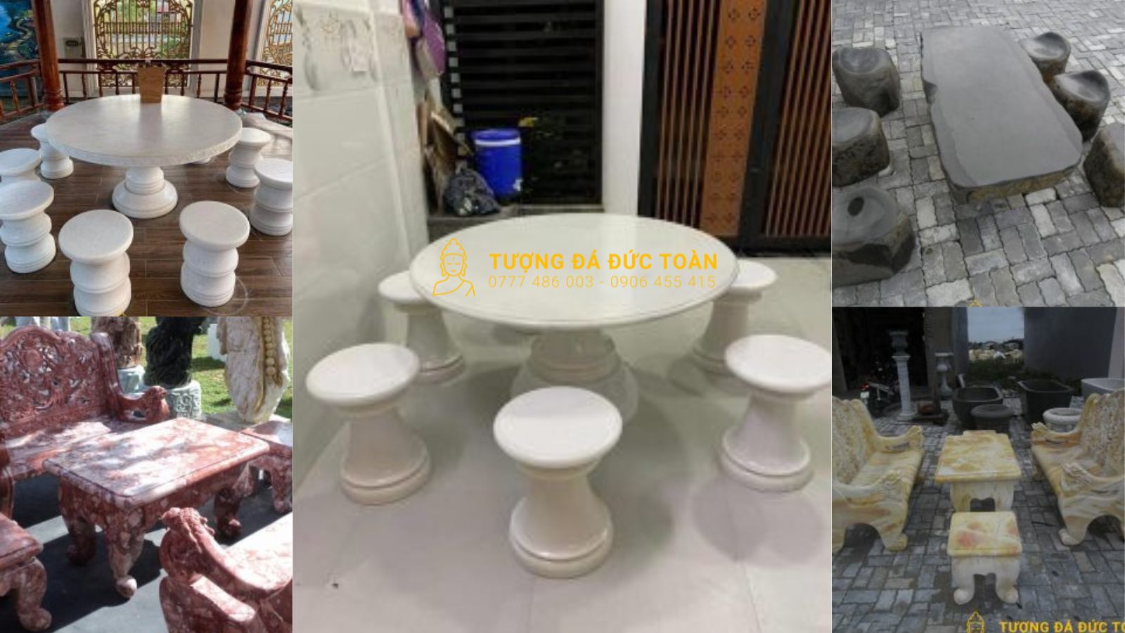 Bàn ghế đá sân vườn – Báo giá bộ bàn ghế đá rẻ nhất 2022