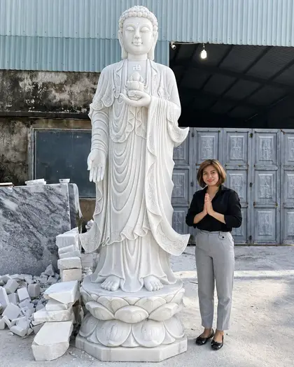 Tượng Phật A Di Đà Bằng Đá