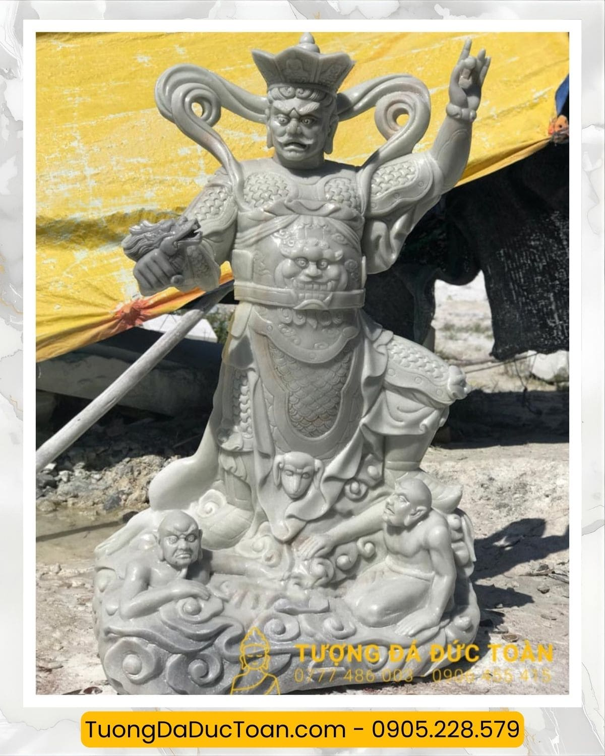 Tượng Tứ Đại Thiên Vương Tứ Đại Thiên Vương Bằng Đá (1)