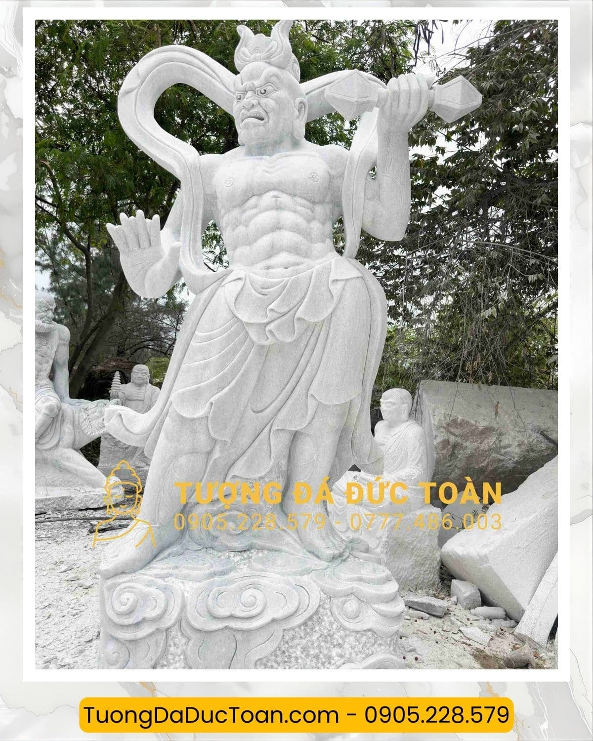 Tượng Tứ Đại Thiên Vương Tứ Đại Thiên Vương Bằng Đá (2)
