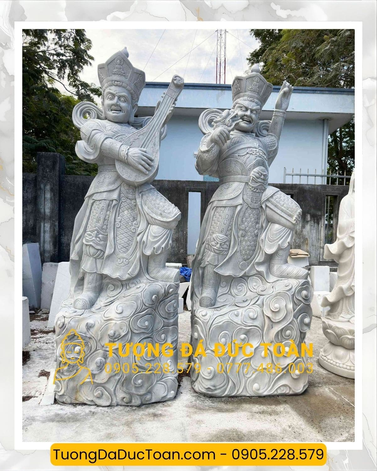 Tượng Tứ Đại Thiên Vương Tứ Đại Thiên Vương Bằng Đá (5)