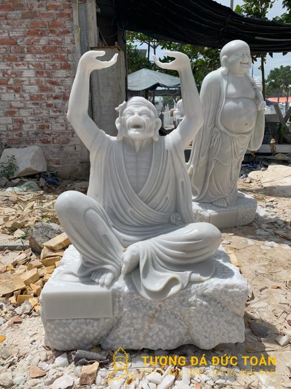 Tượng Phật đá trắng