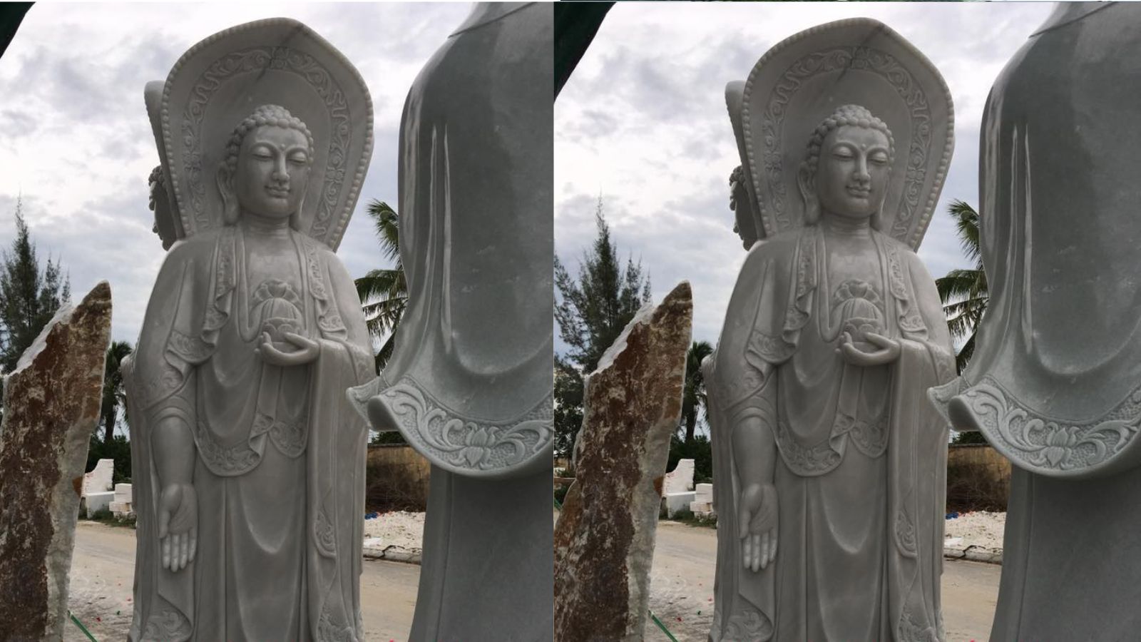 Tượng Phật Dược Sư bằng đá 