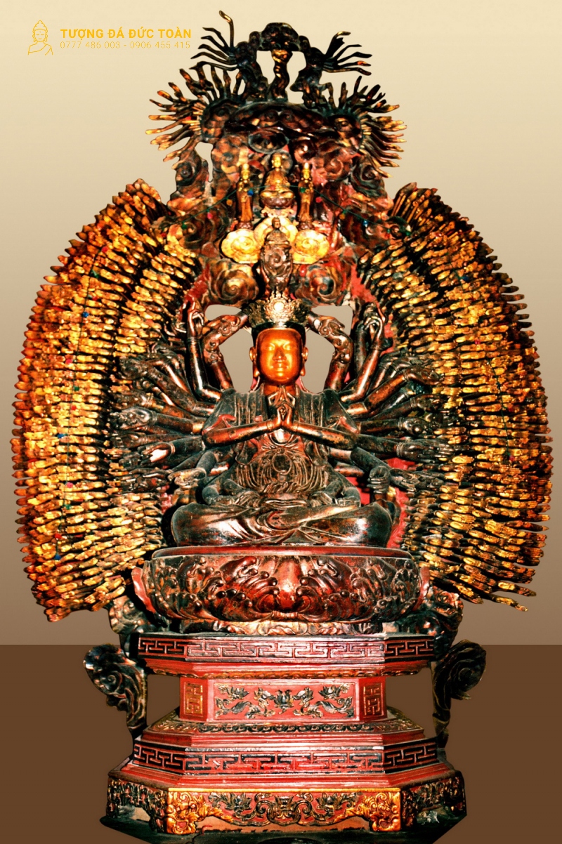 Tượng Phật Quan Âm Thiên Thủ Thiên Nhãn - Chùa Mễ Sở, Hưng Yên