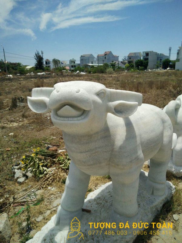 Tượng Trâu Phong Thủy bắng đá