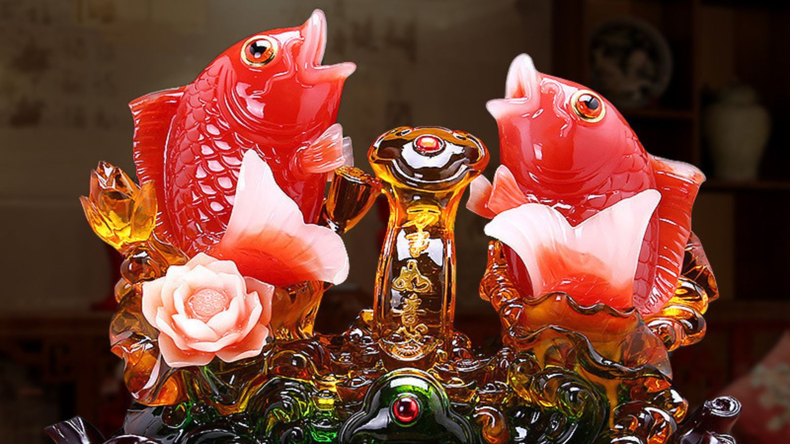 Tượng cá rồng bằng đá