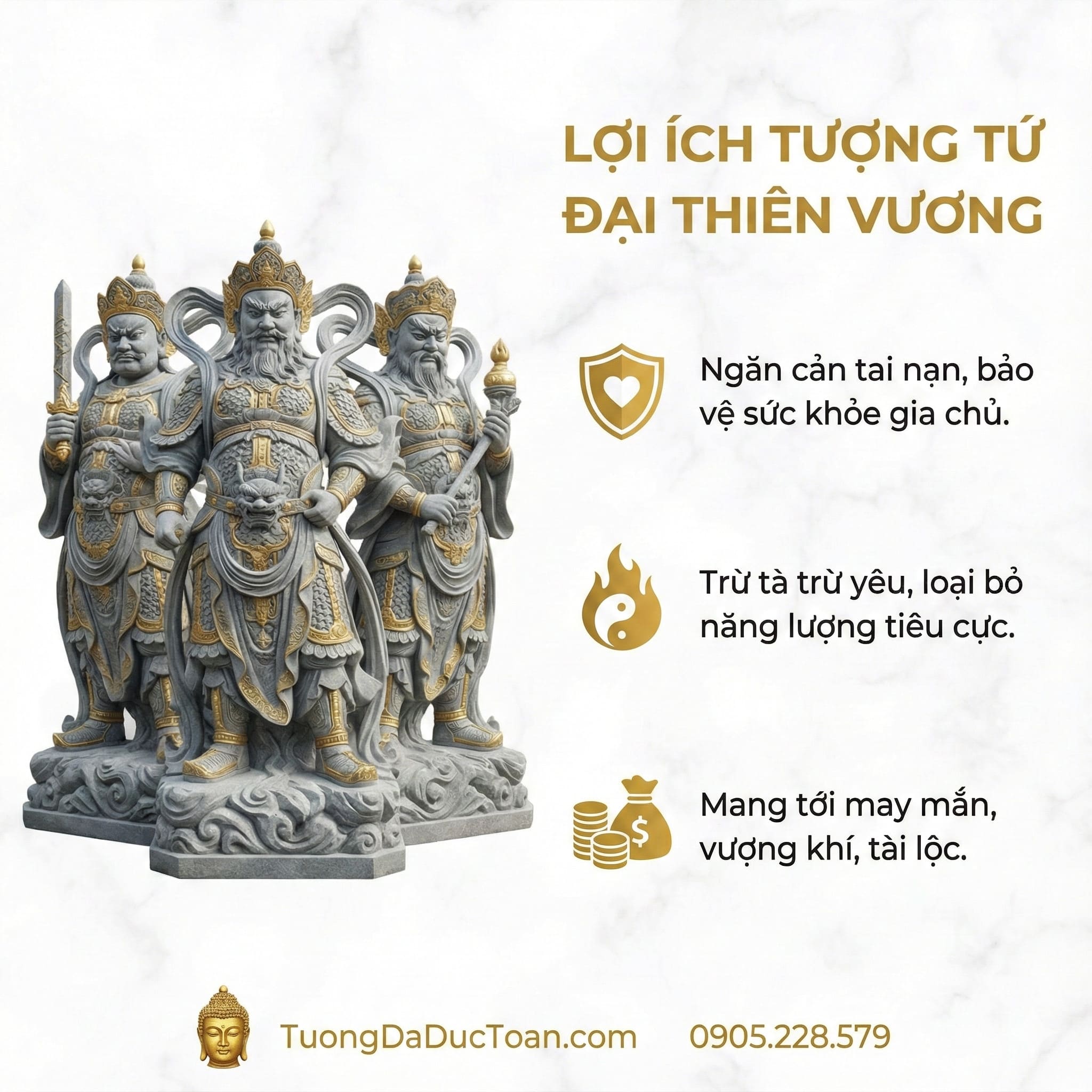 tượng Tứ Đại Thiên Vương Ý nghĩa của tượng Tứ Đại Thiên Vương