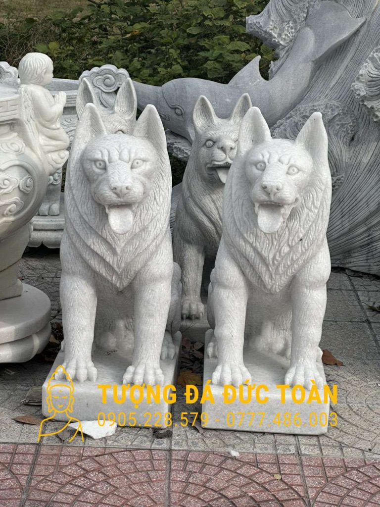 giá tượng chó đá