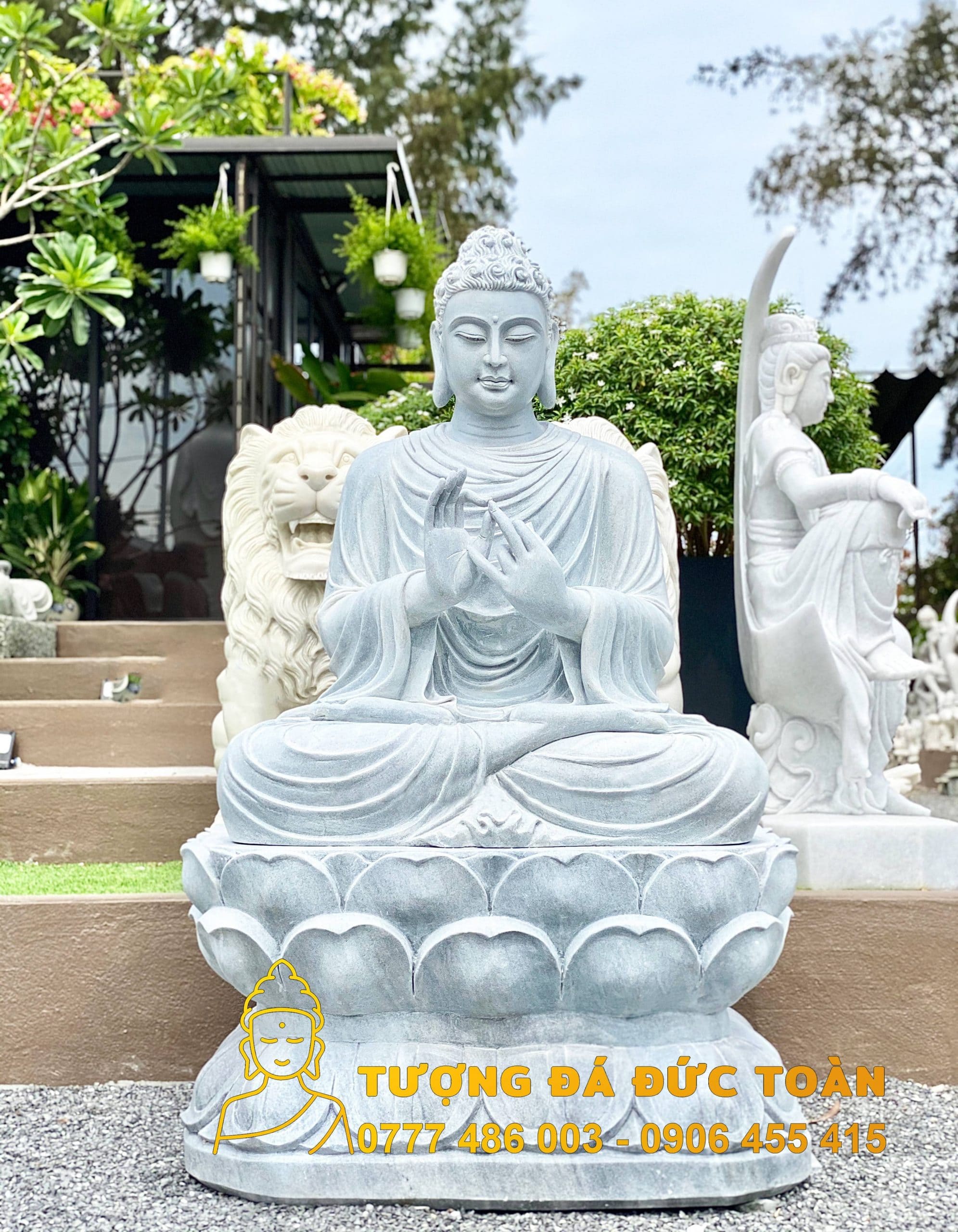 Tượng Phật Thích Ca Mâu Ni ngồi đài sen