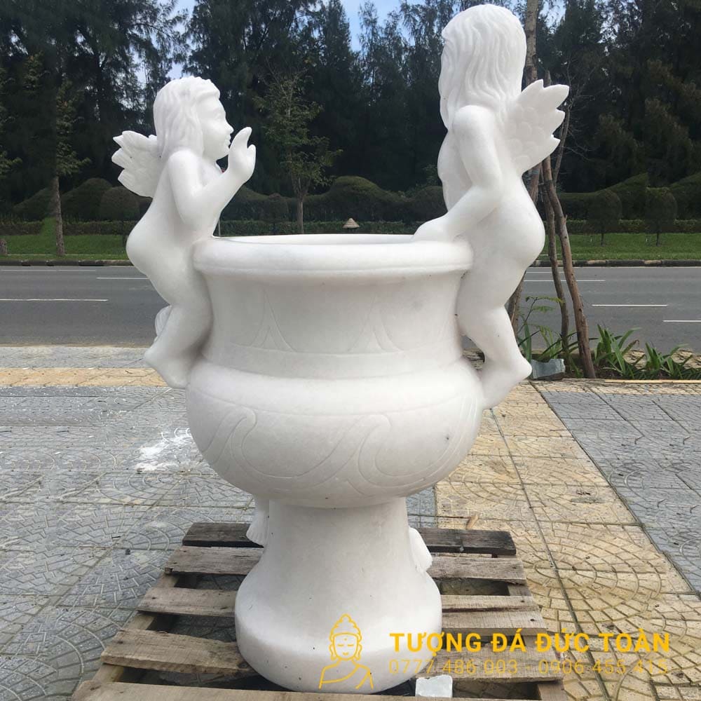 Chậu hoa đá thiên thần