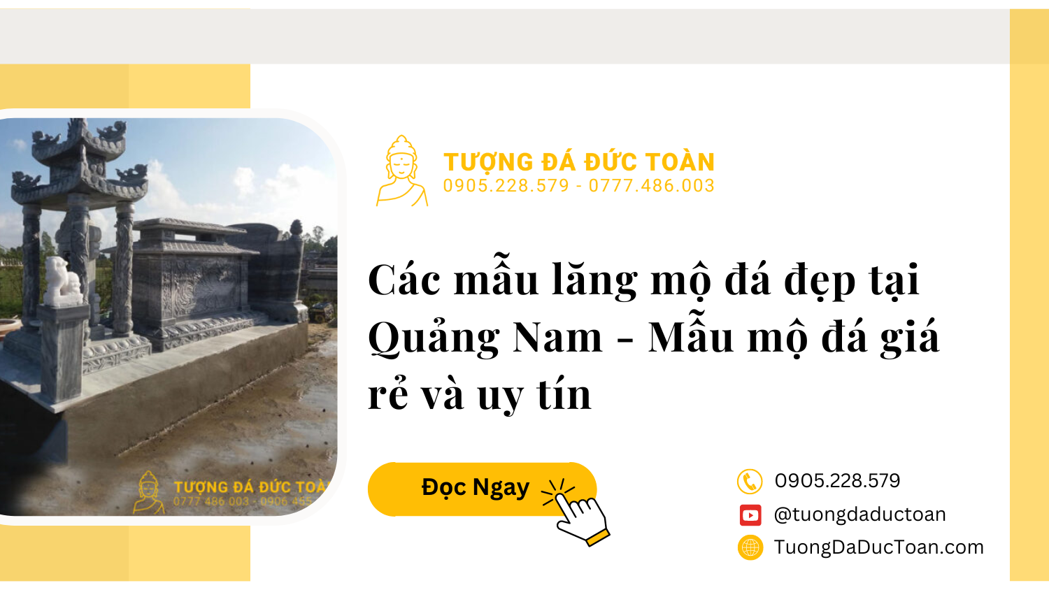 50+ mẫu lăng mộ đá đẹp tại Quảng Nam – Mẫu mộ đá giá rẻ và uy tín