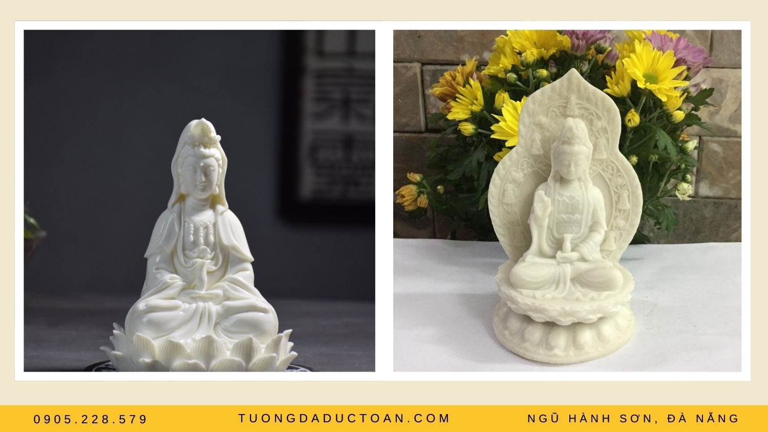Tượng Quan Thế Âm Bồ Tát nhỏ đẹp xuất sắc