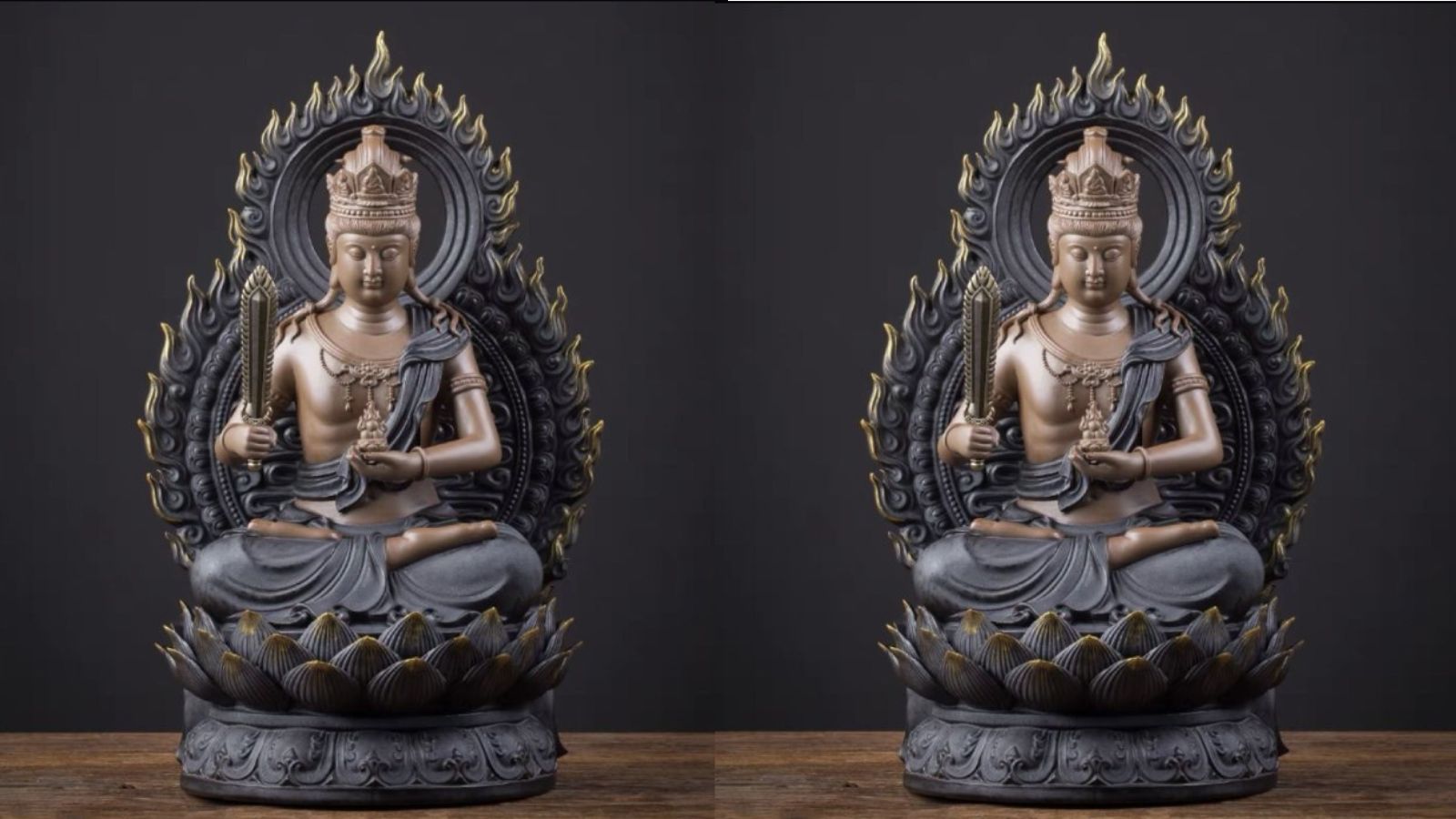 tượng Hư Không Tạng Bồ Tát bằng đá