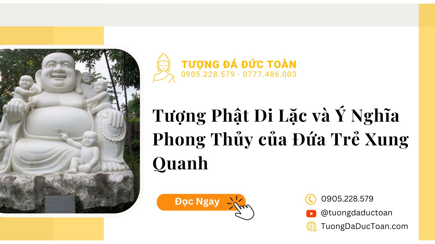  Ý nghĩa tượng phật di lặc và những em bé xung quanh